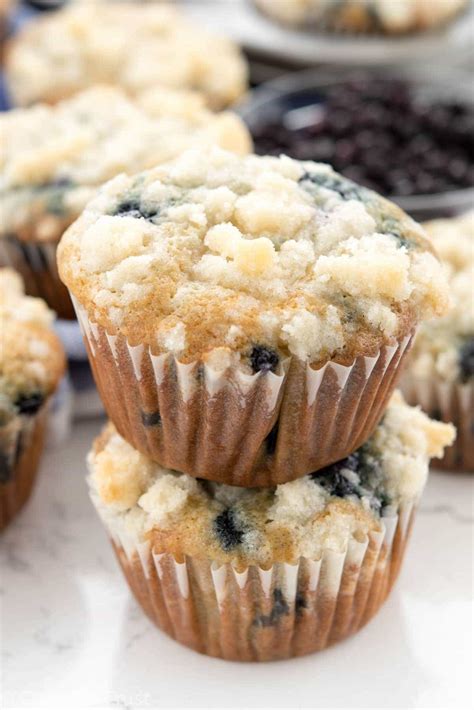 Blueberry Cream Cheese Muffins - Crazy for Crust