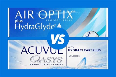 AIR OPTIX plus HydraGlyde vs ACUVUE OASYS