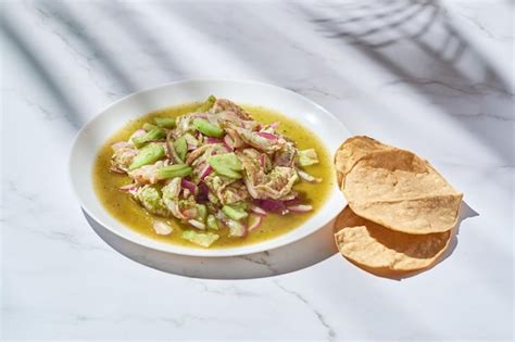 Premium Photo | Traditional aguachile from sinaloa mexico Shrimp in ...