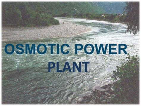 Osmotic power plant