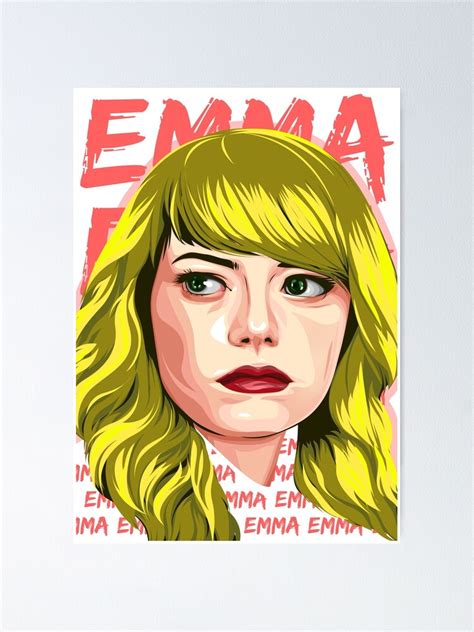 "Emma Stone Fan Art" Poster for Sale by jennerellis11 | Redbubble