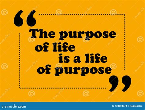 The Purpose of Life is Life of Purpose Motivation Quote Vector Positive Concept Stock Vector ...