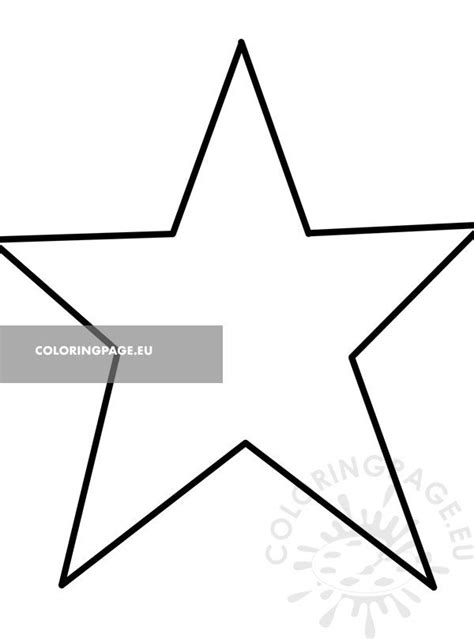 Primitive Star template printable | Coloring Page