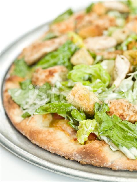 Chicken Caesar Salad Pizza Stock Photos - FreeImages.com