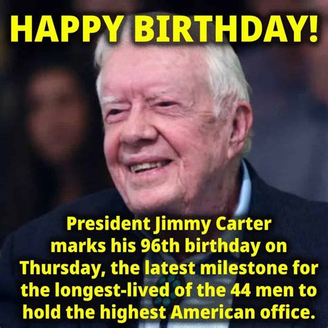 October 1, 2020: Happy Birthday President Jimmy Carter