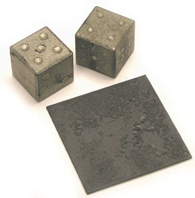 Depleted Uranium Dice (ca. 1950s) | Museum of Radiation and Radioactivity