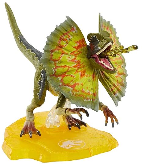 Buy Jurassic World Amber Collection 6-in Dilophosaurus Action Figure with Movable Joints ...