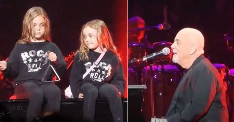 Billy Joel’s mini-me daughters hop on stage with Dad and steal the show