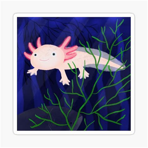 "Pink Axolotl" Sticker by ShereeBoyd | Redbubble