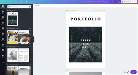 How to make a portfolio | Canva