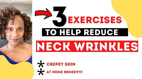 How To Get Rid Of Neck Wrinkles| 3 Neck Exercises To Reduce Crepey Skin - YouTube