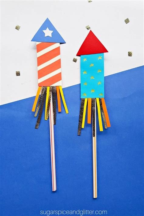 Paper Firework Craft for Kids ⋆ Sugar, Spice and Glitter