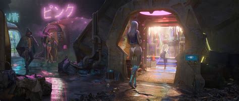 ArtStation - Cyberpunk bar, YQ Lee | Star wars concept art, Cyberpunk art, Cyberpunk aesthetic