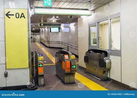 The Entrance with Turnstile To the Subway Station Stock Photo - Image of fare, control: 143567202