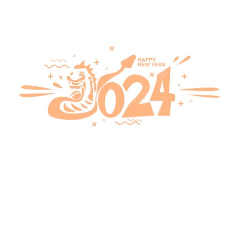 Happy New Year 2004 Badge Vector, Year Of The Dragon, Lunar New Year, Chinese New Year 2024 PNG ...