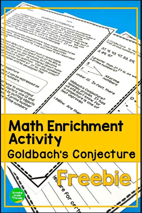 Math Enrichment FREEBIE