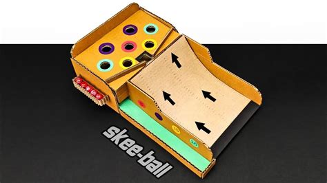 How To Make SKEE-BALL Marble Game From Cardboard DIY At Home