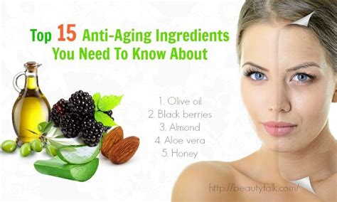 Top 15 Anti-Aging Ingredients You Need To Know About