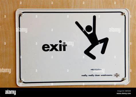 Great funny sign for mens room exit hilarious happy to have gone to ...