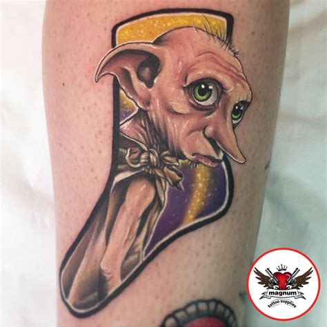 Dobby tattoo done from Harry Potter film from Ben Carlisle Tattoos with ...