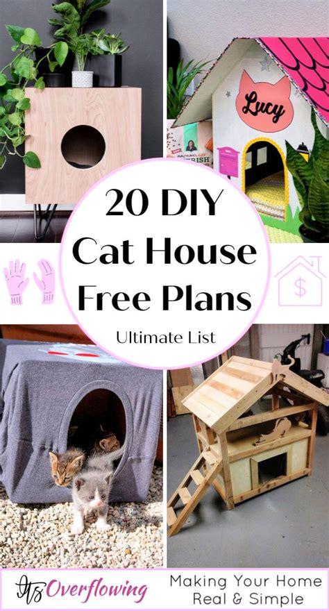 20 Easy DIY Cat House Plans out of Recycled Materials