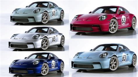 New 2024 Porsche 911 S/T Colors - Detailed Comparison - YouTube