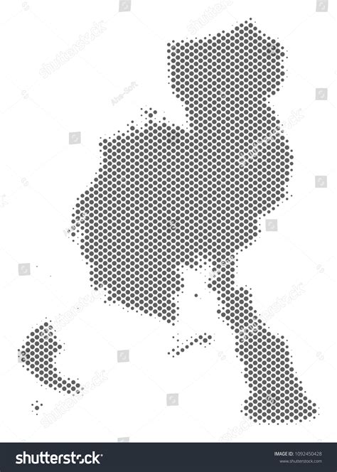 Schematic Veraguas Province Map Vector Halftone Stock Vector (Royalty ...