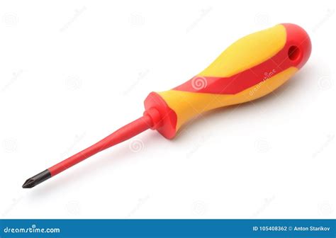 Single Cross-head Screwdriver Stock Photo - Image of metal, work: 105408362