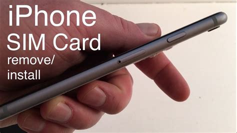 Smartphone Tech - iPhone SIM Card Removal and Installation - YouTube