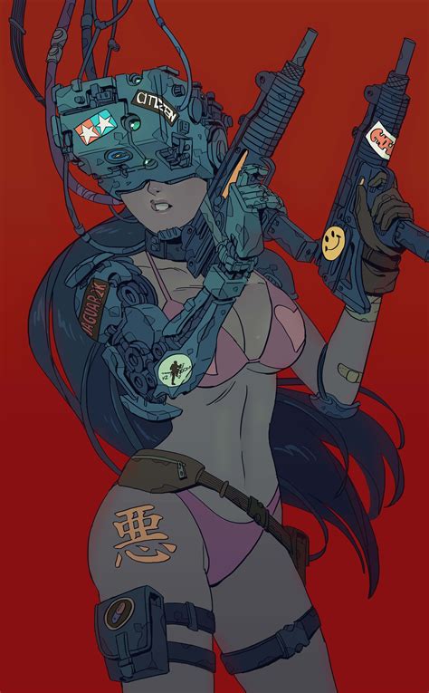 I will create cyberpunk anime style illustration for you #ad , #AD, # ...