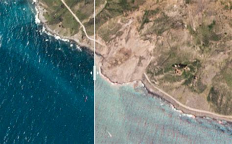 Before and After: Satellite Photos of Vast Big Sur Landslide | The California Report | KQED News