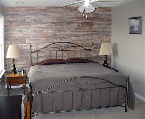 We wanted our guest bedroom to have a rustic/modern look, so we used ...