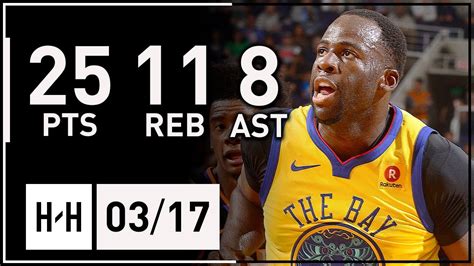 Draymond Green Full Highlights Warriors vs Suns (2018.03.17) - 25 Pts ...