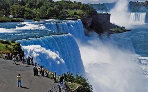 terrace, landscape, Niagara Falls, Falls, Canada - For desktop wallpapers: 1920x1202