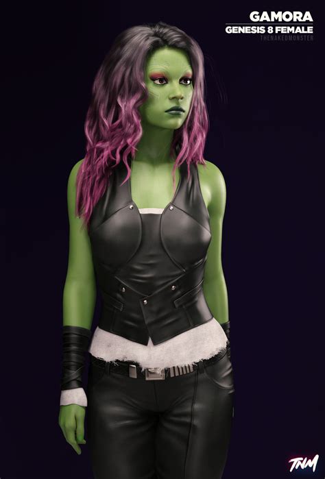 Gamora MCU For Genesis 8 Female by TheNakedMonster on DeviantArt