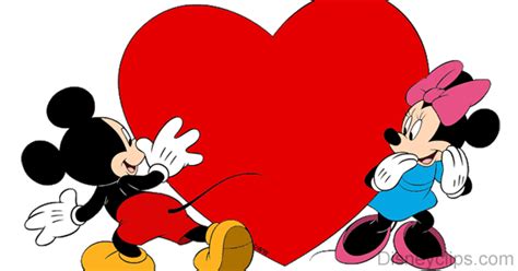 Valentine's Day themed images of Disney's Mickey and Minnie Mouse ...