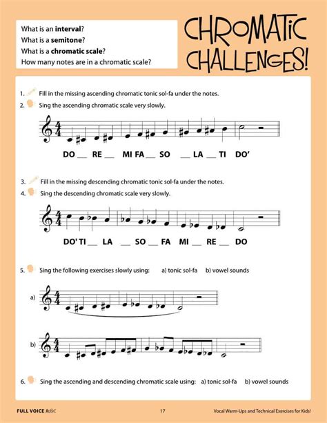 Vocal Warm-Ups and Technical Exercises for Kids! (PDF) | FVM AU