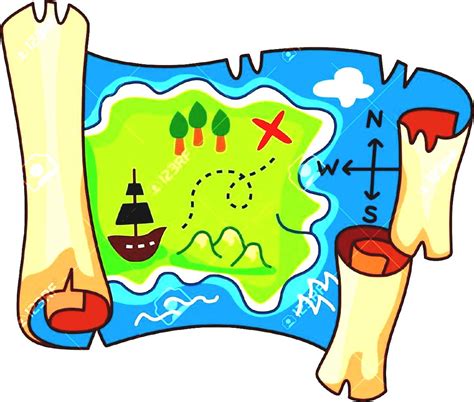 Pirate Map Clipart | Free download on ClipArtMag