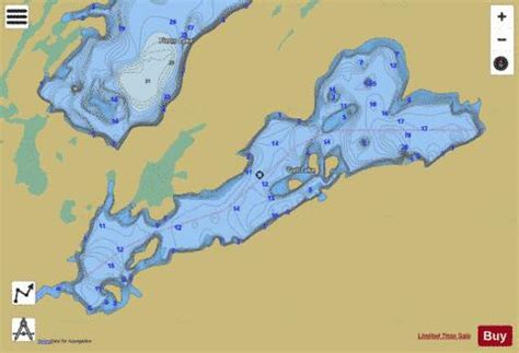 Gull Lake Fishing Map | Nautical Charts App