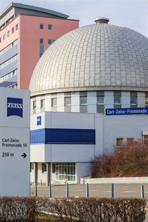 Jena, Germany - January 12, 2020: Zeiss Headquarters in Jena. Carl Zeiss is a German Firm ...