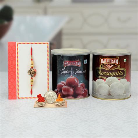 Haldiram Sweets Set of 2 With Rakhi | Sweets on Rakhi