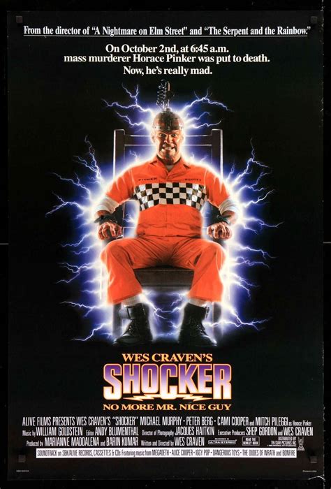 Shocker (1989) Original One Sheet Movie Poster - 27" x 40" - Original Film Art - Vintage Movie ...