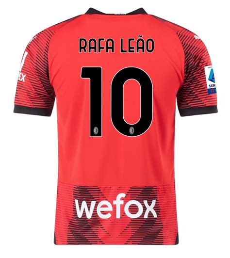 Rafa Leão AC Milan 23/24 Home Jersey - SoccerArmor