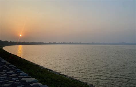 Sunset @ Sukhna Lake : r/Chandigarh