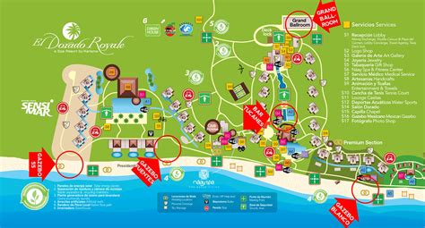 El Dorado Royale Full Size Map Of Resort