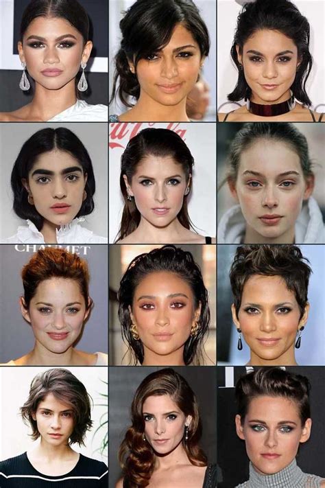 Celebrities with triangle face shape | Diamond face shape celebrities ...