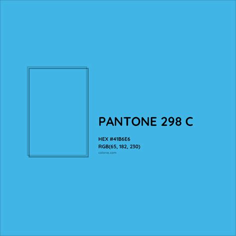 About PANTONE 298 C Color - Color codes, similar colors and paints - colorxs.com