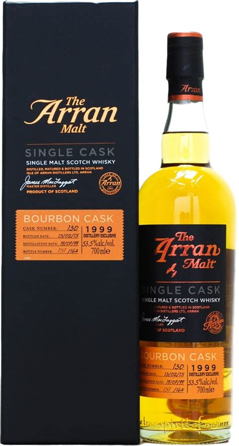 Arran 15 Years Old Distillery Exclusive Distillery Only Cask 130 53.5% ...