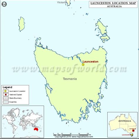 Where is Launceston | Location of Launceston in Australia Map