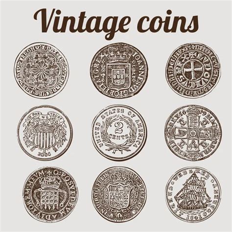 Coins Collection — Stock Vector © PILart #8438704